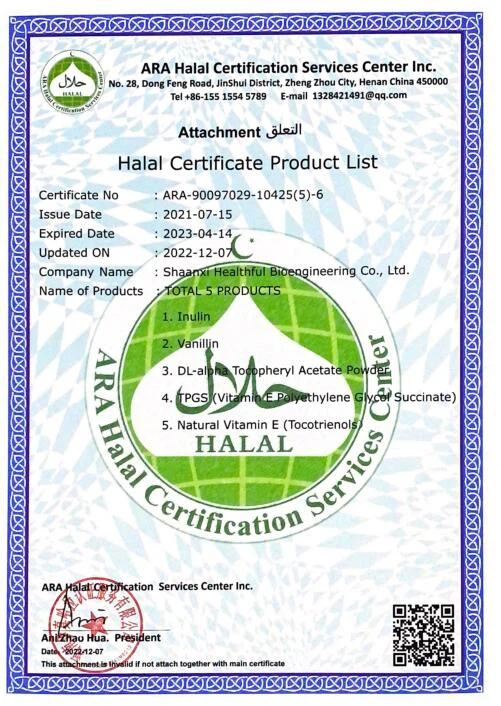 Vitamin E Mixed Tocopherols